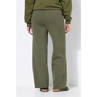 Studio Untold Pantalon Large Taille Haute Jacquard Pailleté  