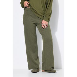 Studio Untold Pantalon Large Taille Haute Jacquard Pailleté  