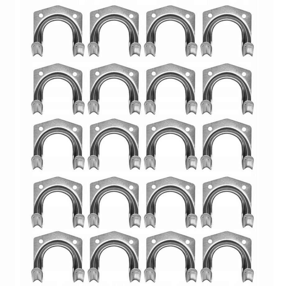 Confezione da 20 ganci in metallo per la conservazione degli utensili