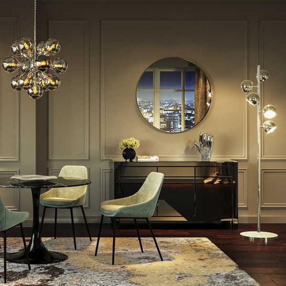 KARE Design Lampada da terra Calotta Cromo 5 serie  