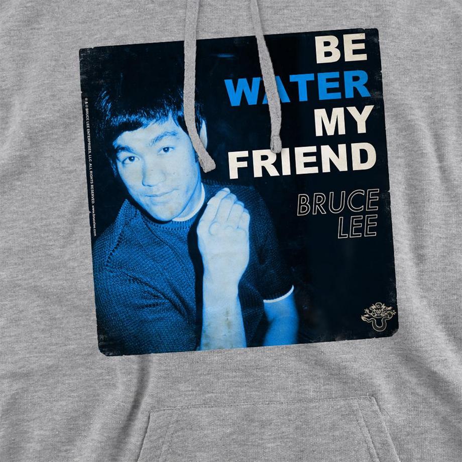 Bruce Lee Water Felpa Con Cappuccio  