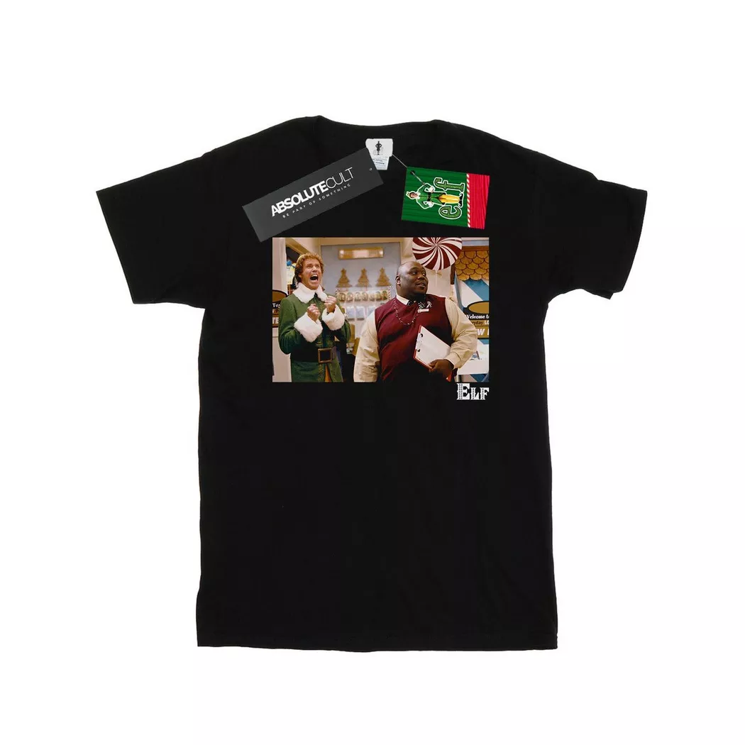 Elf - Christmas Store Cheer TShirt, für Damen, Schwarz, Größe XL