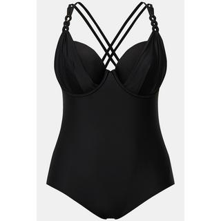 Ulla Popken  Maillot de bain scintillant à bonnets souples et armatures. Bretelles réglables 