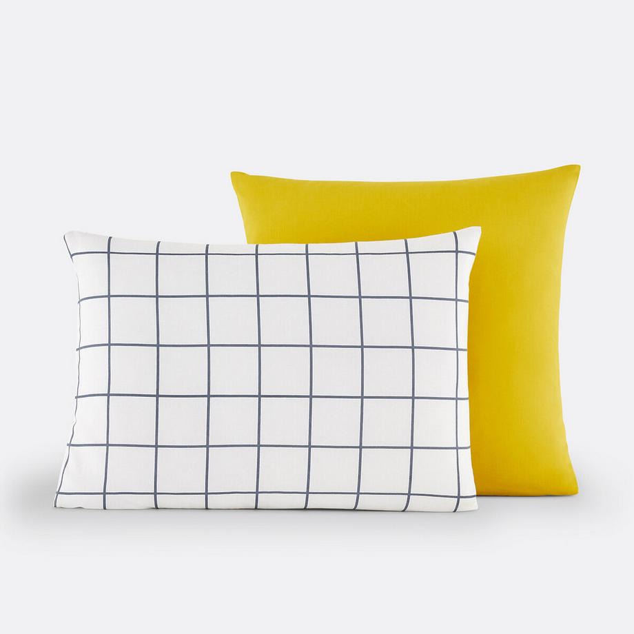La Redoute Intérieurs Marvin Taie d'oreiller motif à carreaux  