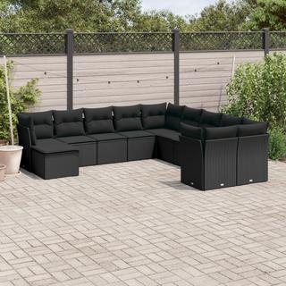 VidaXL set divano da giardino Polirattan  