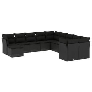 VidaXL set divano da giardino Polirattan  