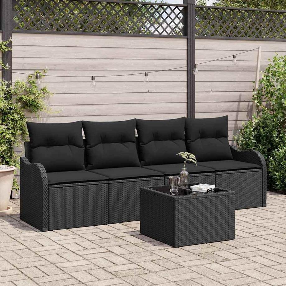 VidaXL Ensemble de canapé de jardin poly rattan  