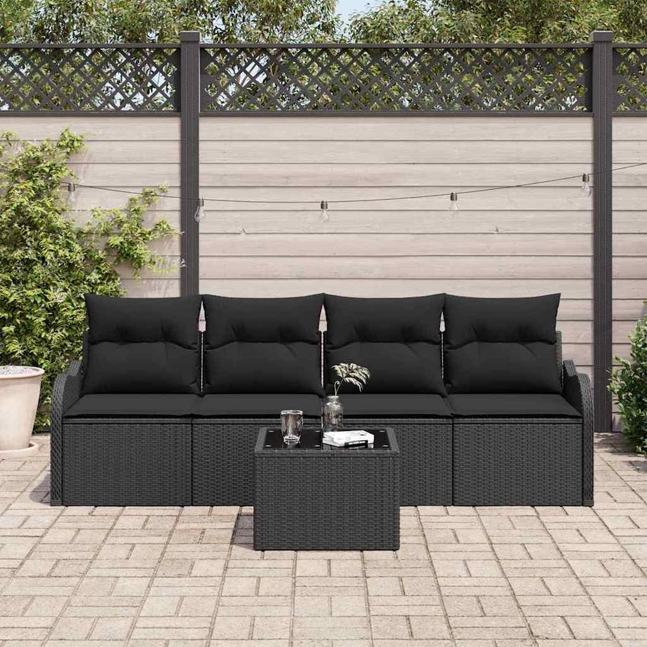 VidaXL Ensemble de canapé de jardin poly rattan  