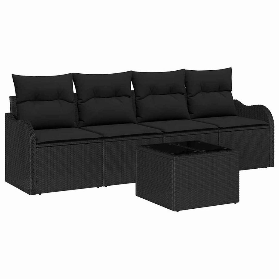 Ensemble de canapé de jardin poly rattan