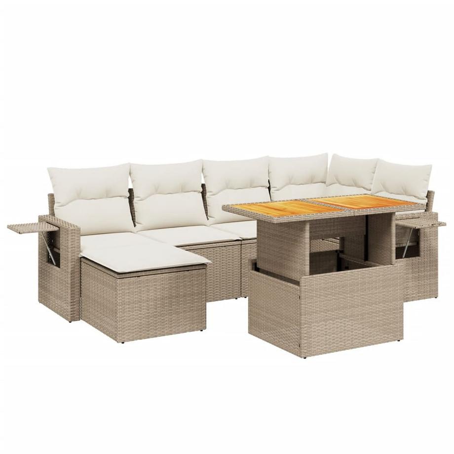 set divano da giardino Polirattan