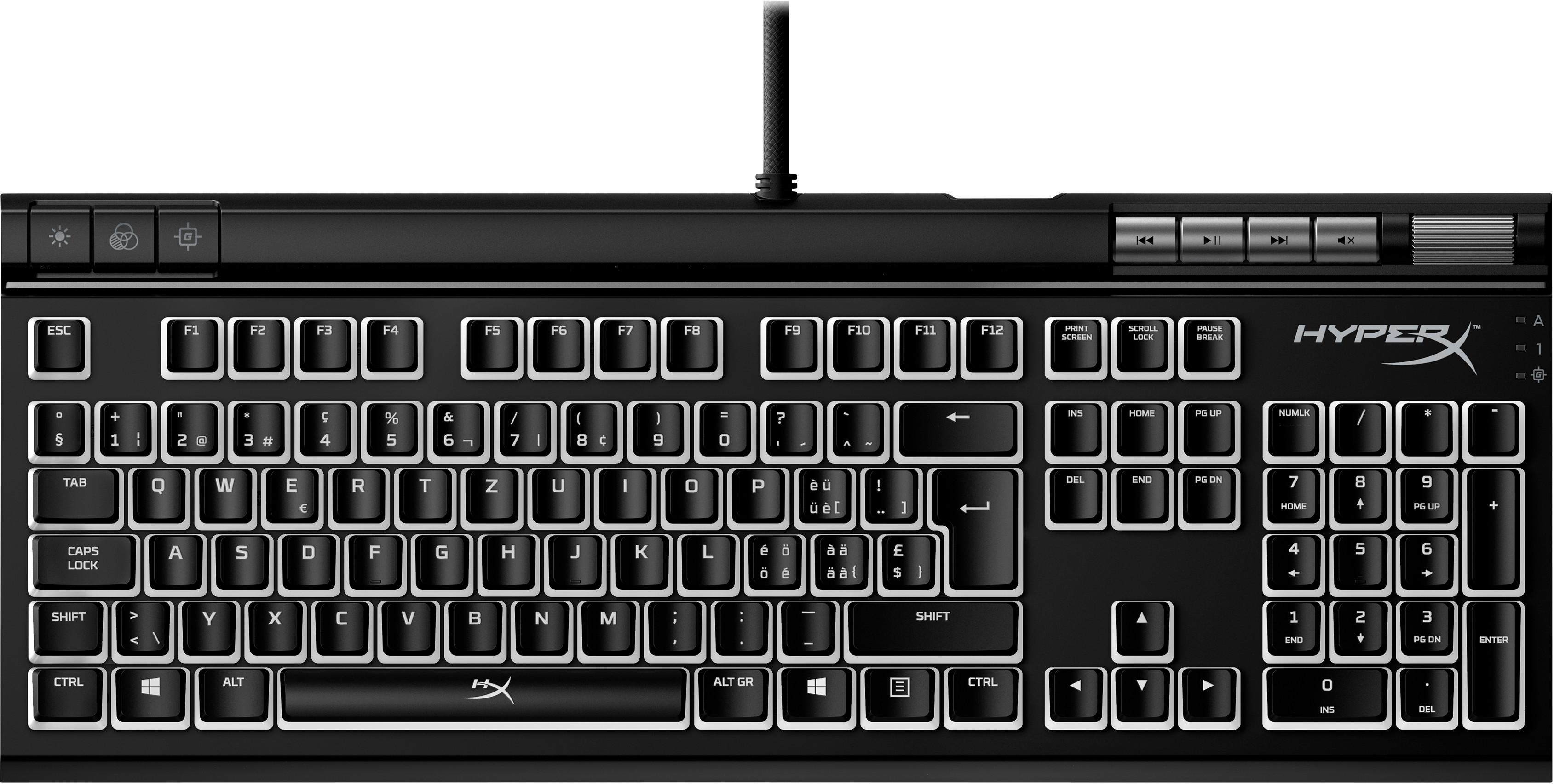 HyperX  Gaming-Tastatur Alloy Elite 2 RGB Schwarz 