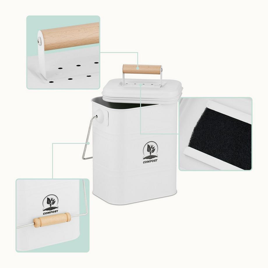 Northix Contenitore per il compost da cucina antiodore  