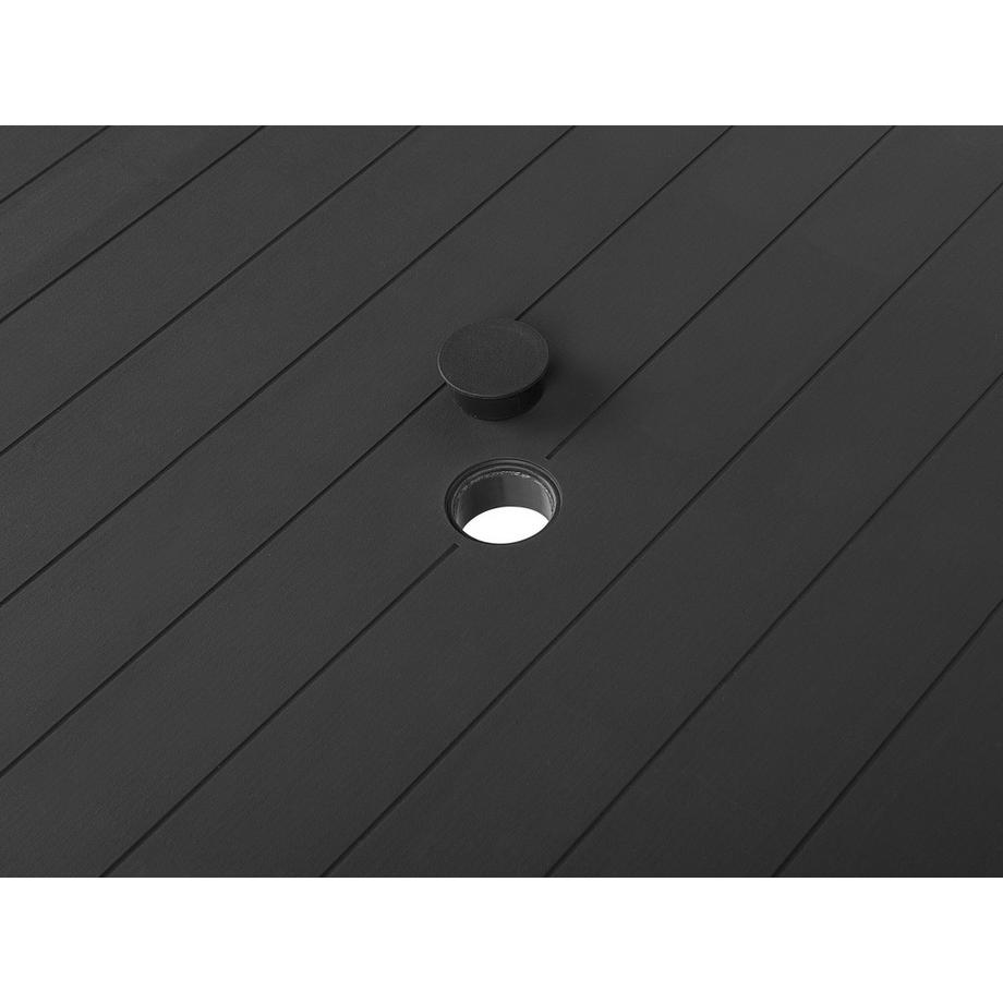 Beliani Garten-Essgruppe für 4 Personen aus Kunststoff Industriell FOSSANO  