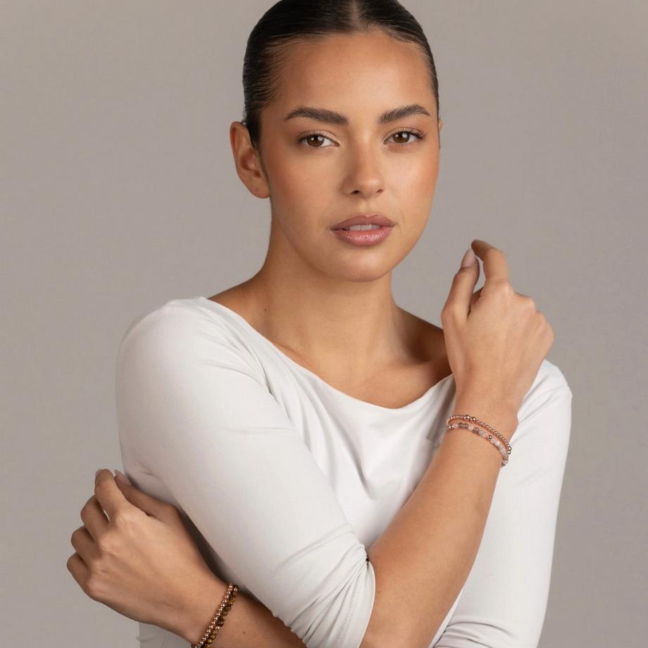 Balibay  Belinda  Armband mit Rosenquarz und Achat 