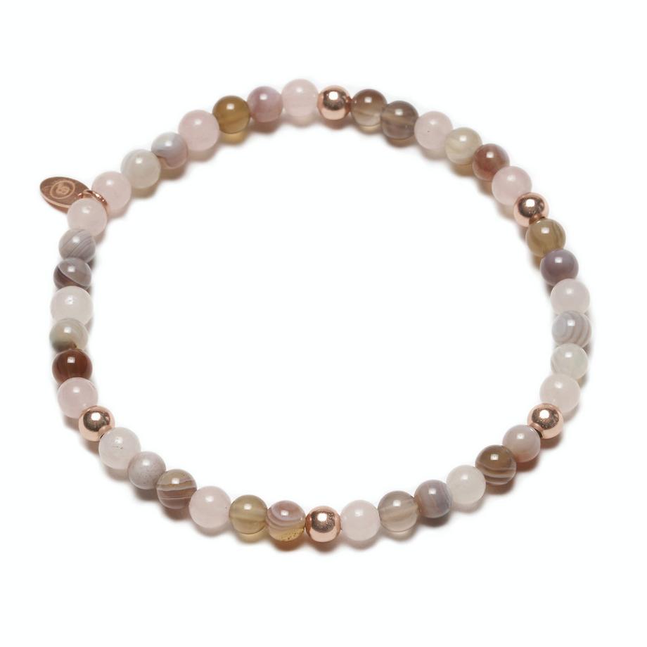 Balibay  Belinda  Armband mit Rosenquarz und Achat 