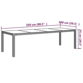 VidaXL Gartengarnitur poly-rattan  