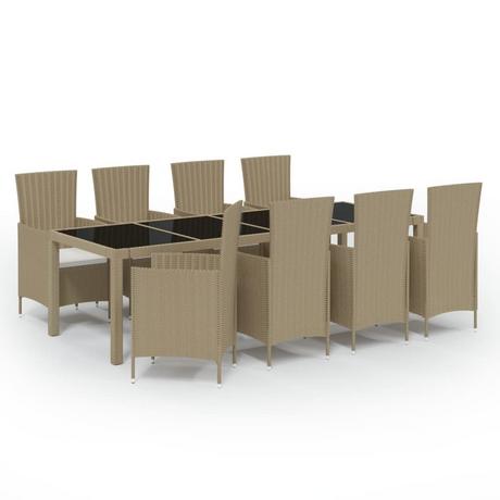 VidaXL Gartengarnitur poly-rattan  