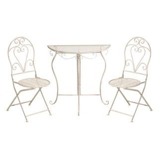 Beliani Ensemble pour bistro en Métal Rétro FOLELLI  