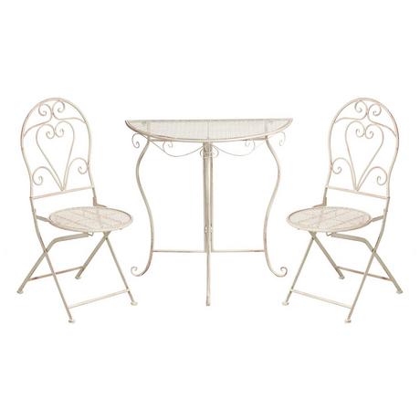 Beliani Ensemble pour bistro en Métal Rétro FOLELLI  