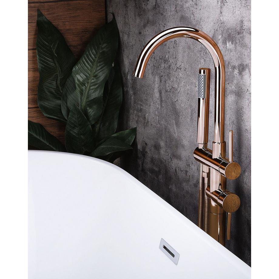 Beliani Rubinetteria per vasca da bagno freestanding en Ottone Industriale TUGELA  