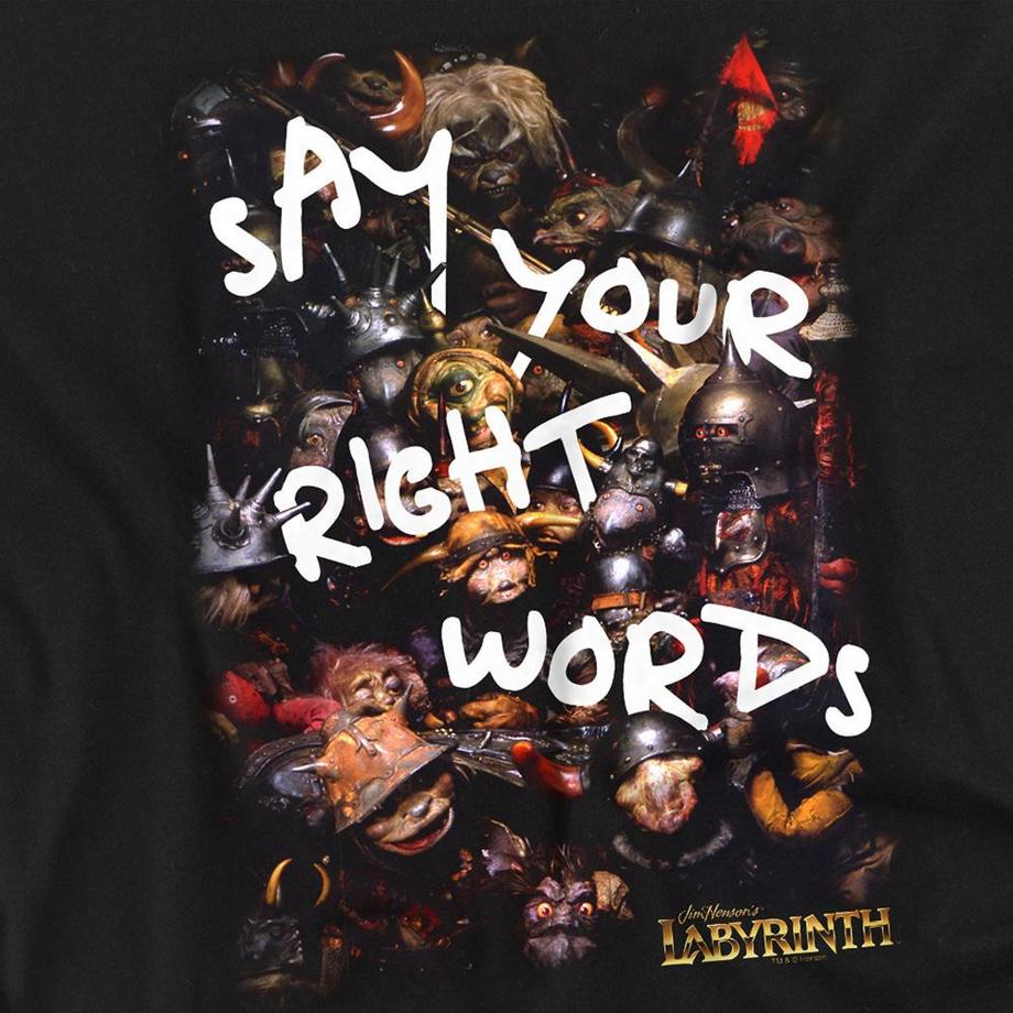 Labyrinth Maglietta Manica Lunga Say Your Right Words  