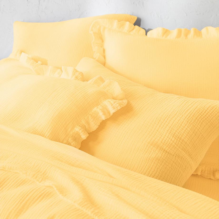 La Redoute Intérieurs Kumla Taie d'oreiller unie avec volant  