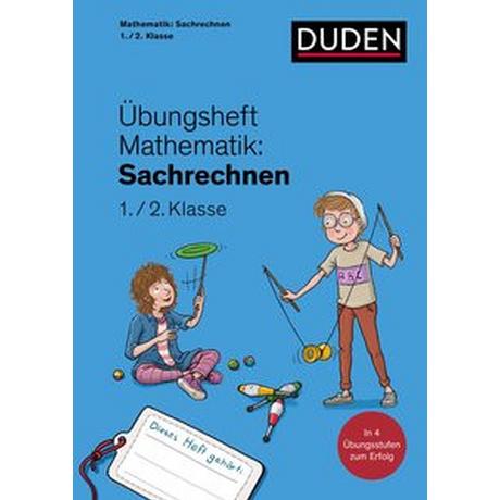 Übungsheft Mathematik - Sachrechnen 1./2. Klasse Wagner, Kim; Leuchtenberg, Stefan (Illustrationen) Gebundene Ausgabe 