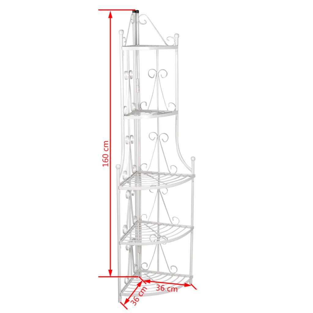 VidaXL Etagere a plante acier  