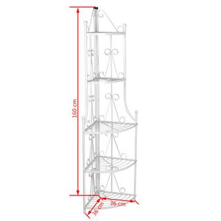 VidaXL Etagere a plante acier  