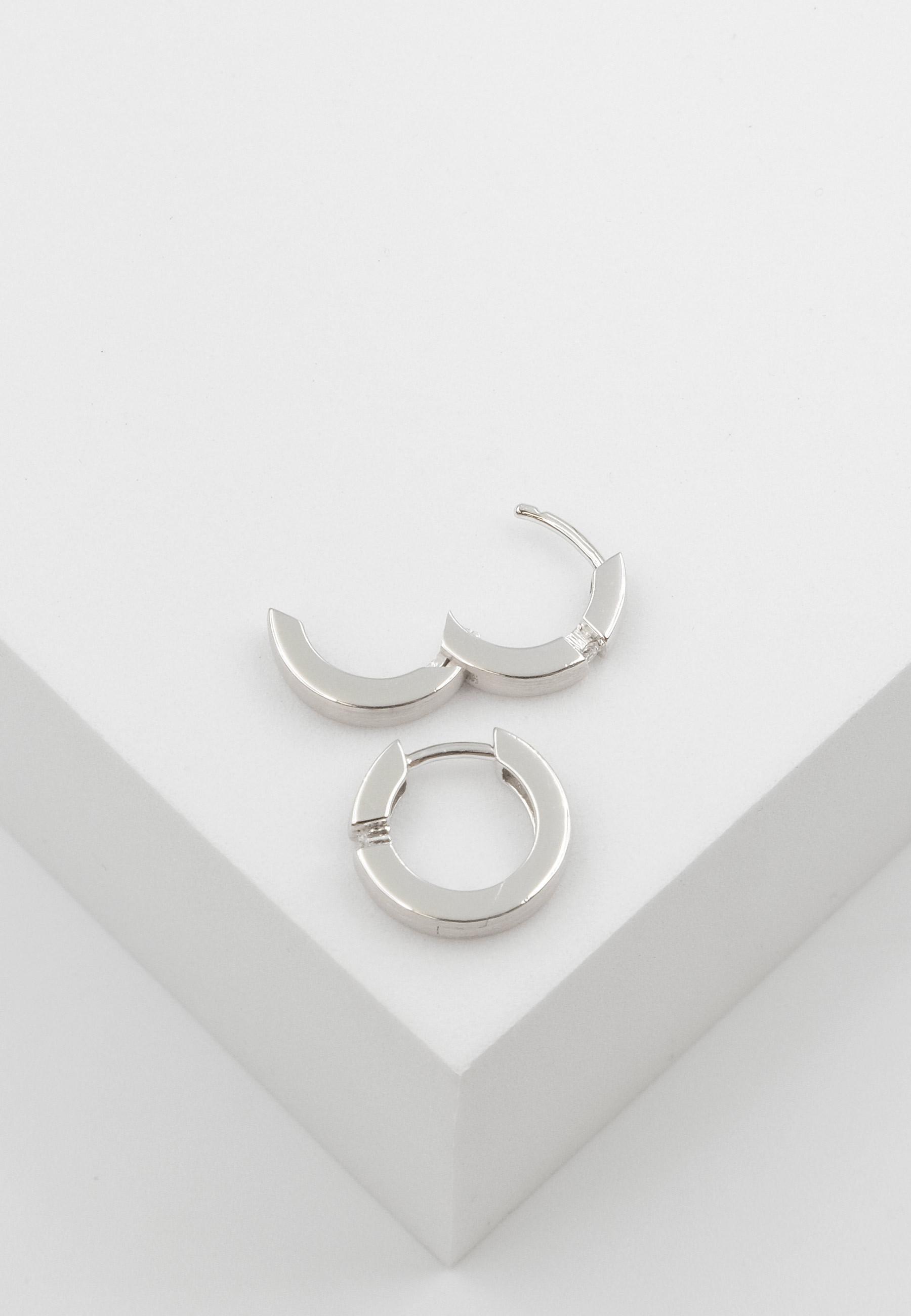 MUAU Schmuck  Creolen Weissgold 750 Diamant 0.05ct. 14mm 