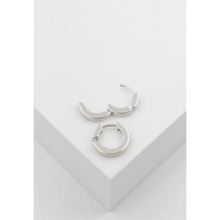 MUAU Schmuck  Creolen Weissgold 750 Diamant 0.05ct. 14mm 