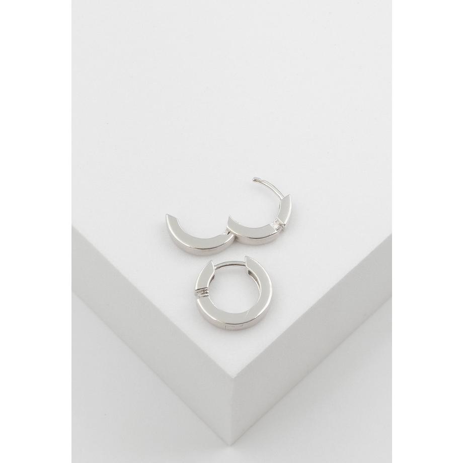 MUAU Schmuck  Creolen Weissgold 750 Diamant 0.05ct. 14mm 