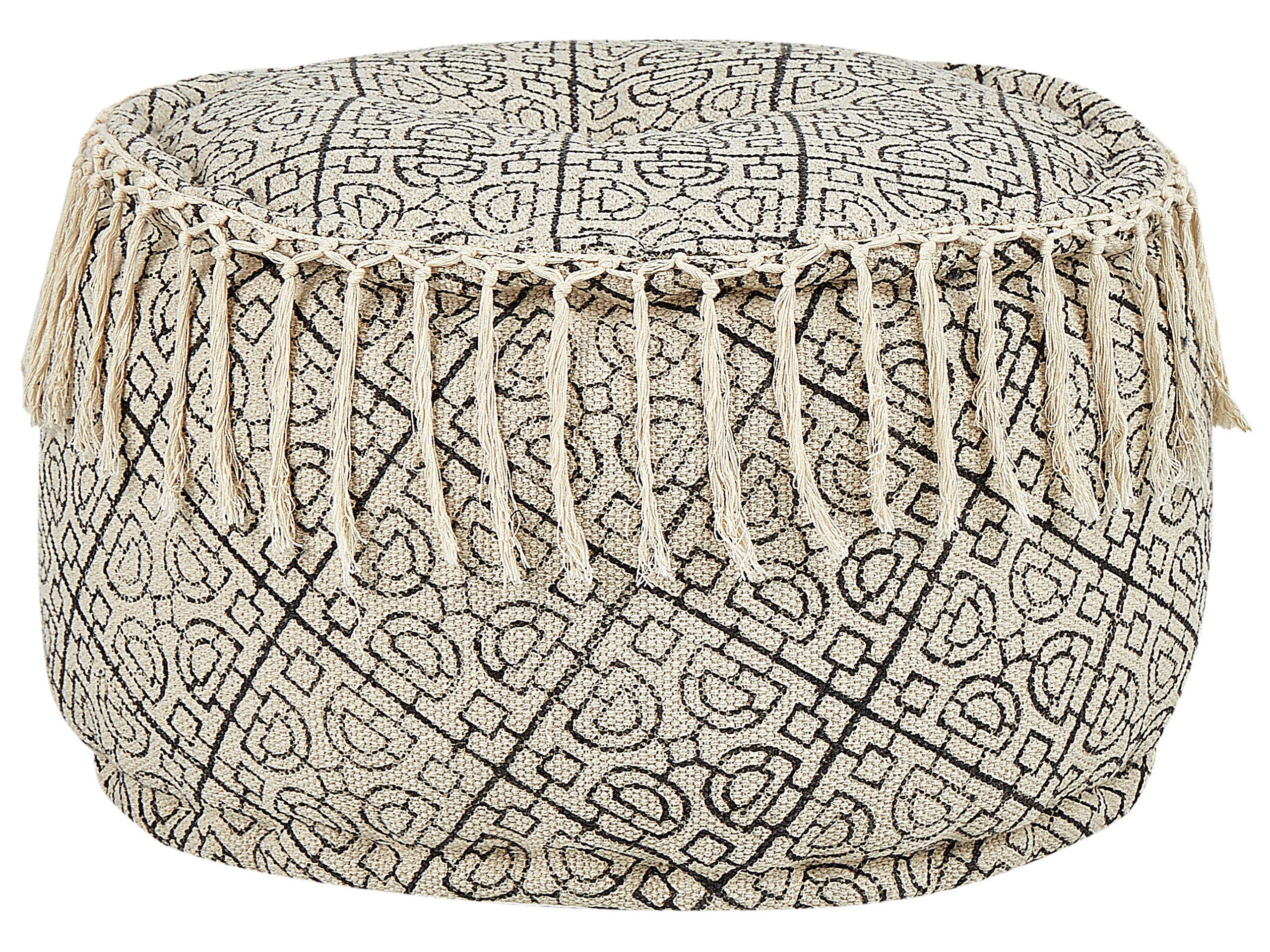 Beliani Pouf en Cotone Boho SONATI  