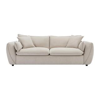 Vente-unique Sofa 3-Sitzer - Strukturstoff - Beige - BALVINO  