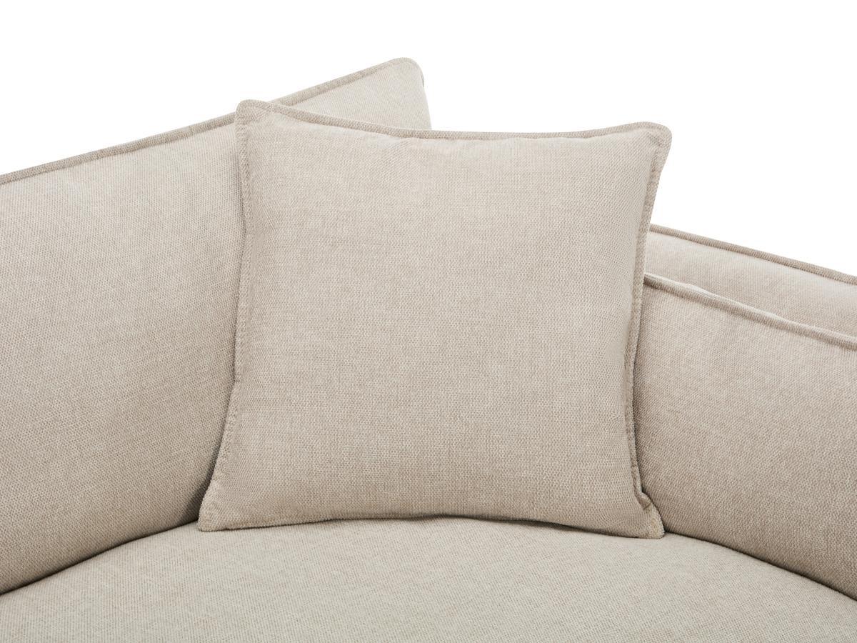 Vente-unique Sofa 3-Sitzer - Strukturstoff - Beige - BALVINO  