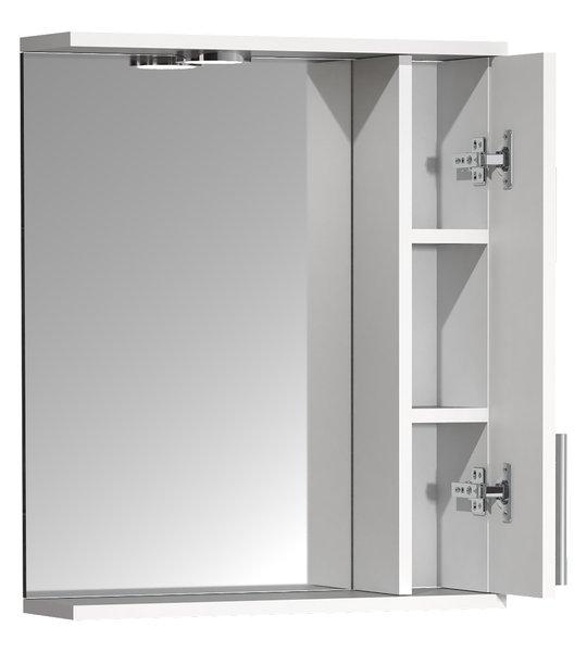 VCM Miroir de salle de bain miroir mural 50 cm miroir suspendu armoire de toilette porte tournante éclairage Lisalo M  