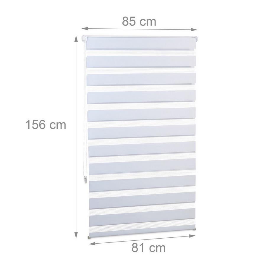 B2X  Doppelrollo Klemmfix ohne Bohren in Weiß 