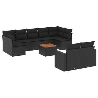 VidaXL set divano da giardino Polirattan  