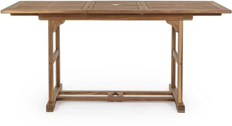 mutoni Table à rallonge de jardin Noemi 120-160x70  