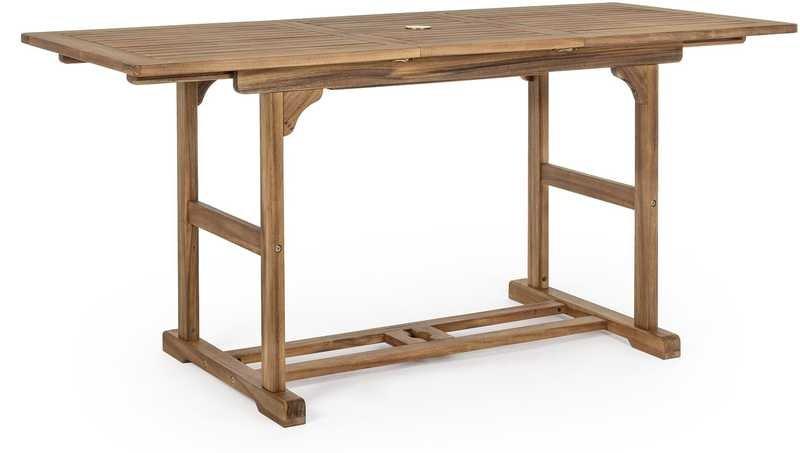 mutoni Table à rallonge de jardin Noemi 120-160x70  