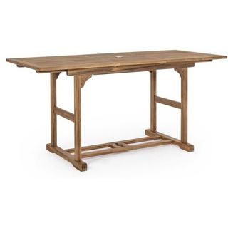 mutoni Table à rallonge de jardin Noemi 120-160x70  