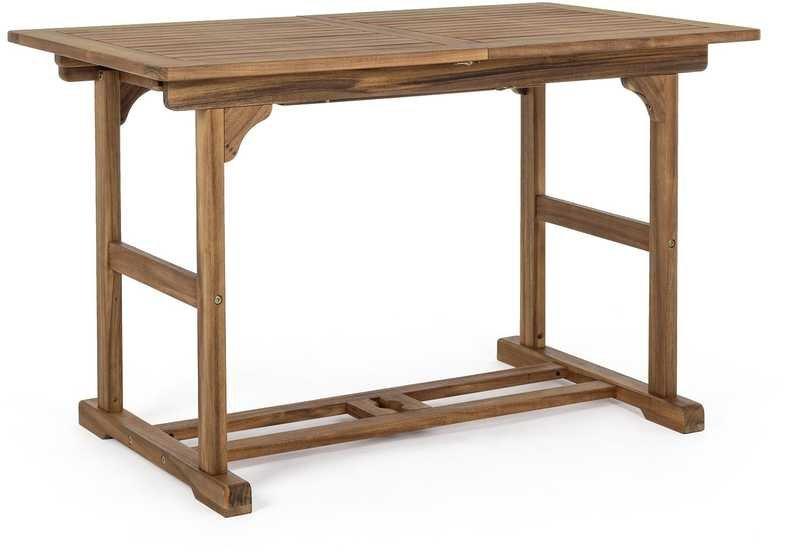 mutoni Table à rallonge de jardin Noemi 120-160x70  