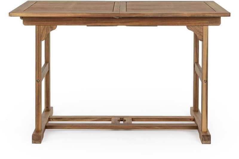 mutoni Table à rallonge de jardin Noemi 120-160x70  