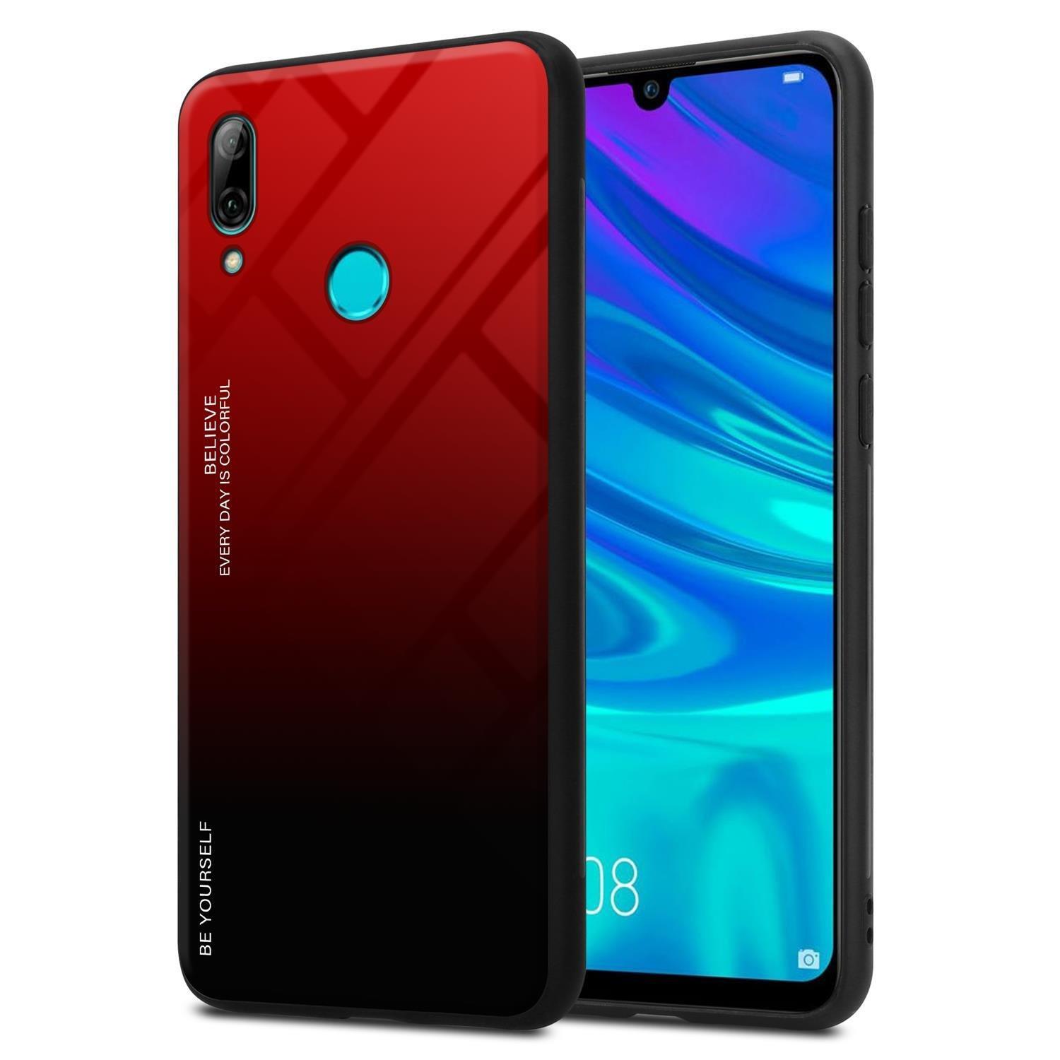 Cadorabo  Housse compatible avec Honor 10 LITE / Huawei P SMART 2019 - Coque de protection bicolore en silicone TPU et dos en verre trempé 