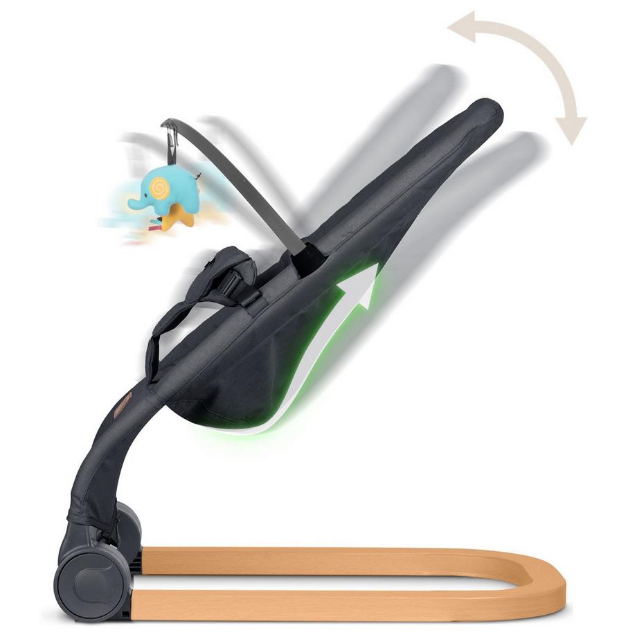 B2X  Babyschaukel mit Spielzeug NK-52 Nukido - Anthrazit 