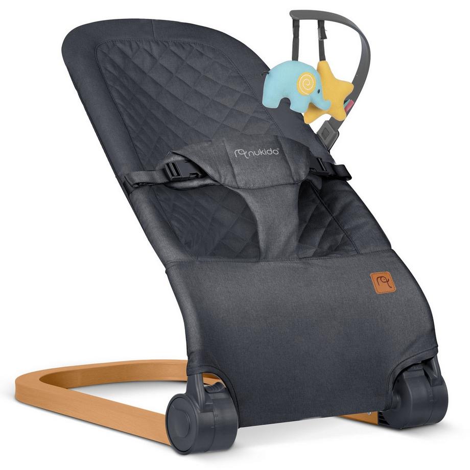 B2X  Babyschaukel mit Spielzeug NK-52 Nukido - Anthrazit 