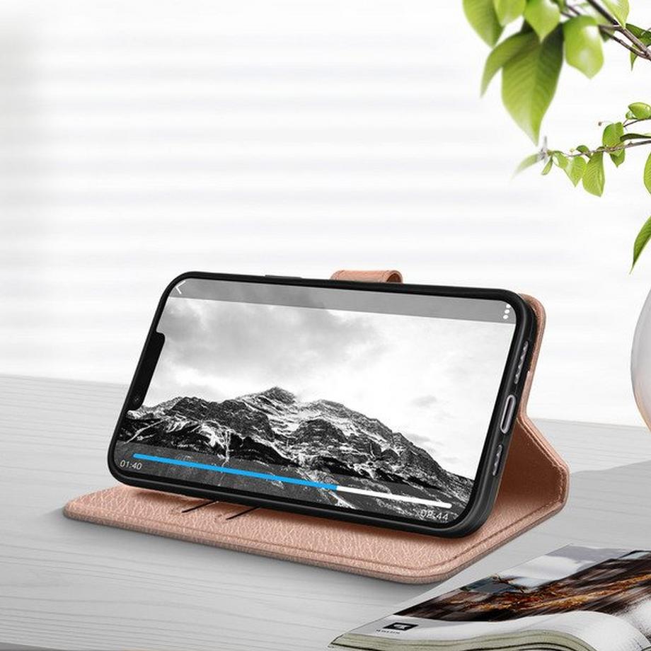 Avizar  Étui iPhone 14 Plus Portefeuille Rose 