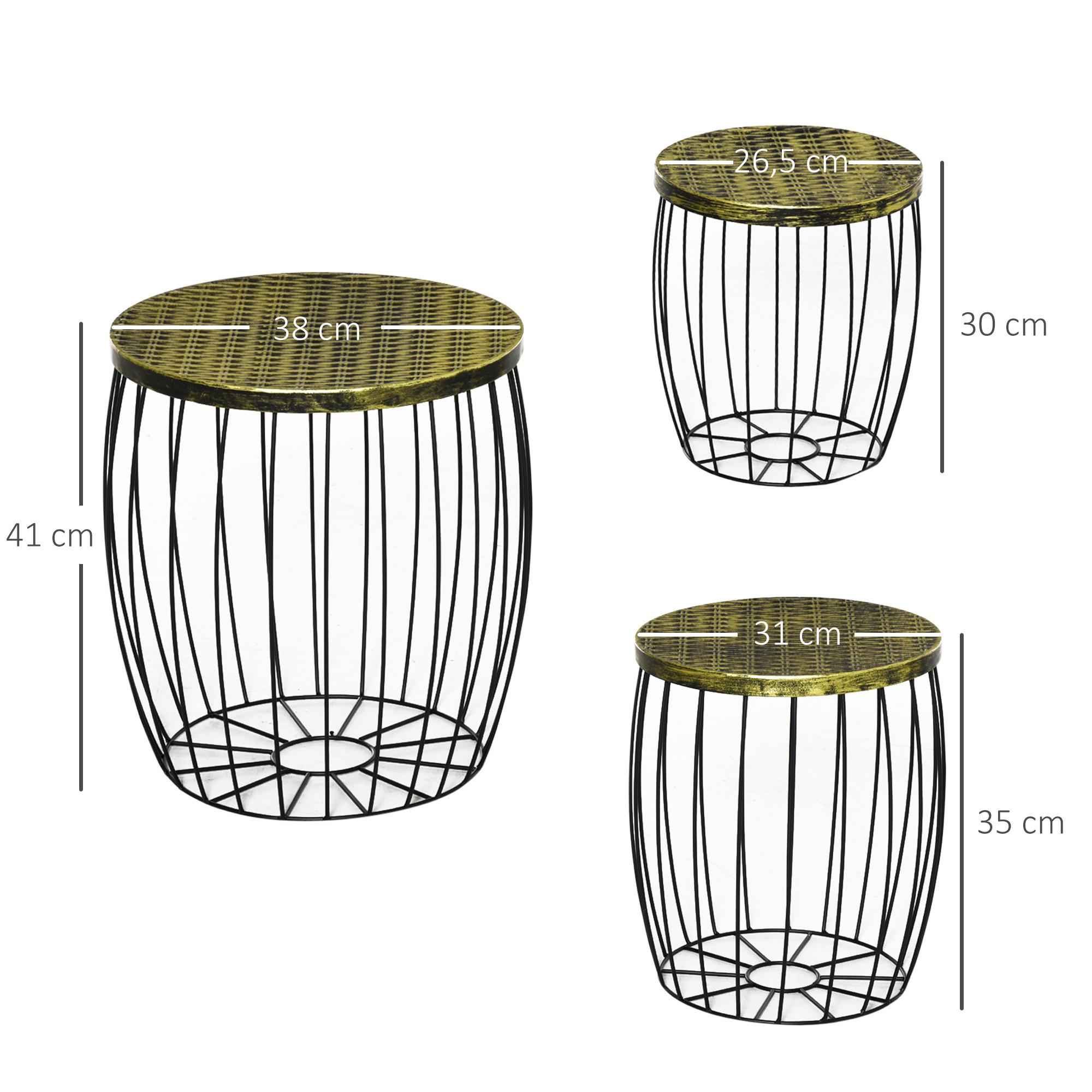 Outsunny Set de table d'appoint  