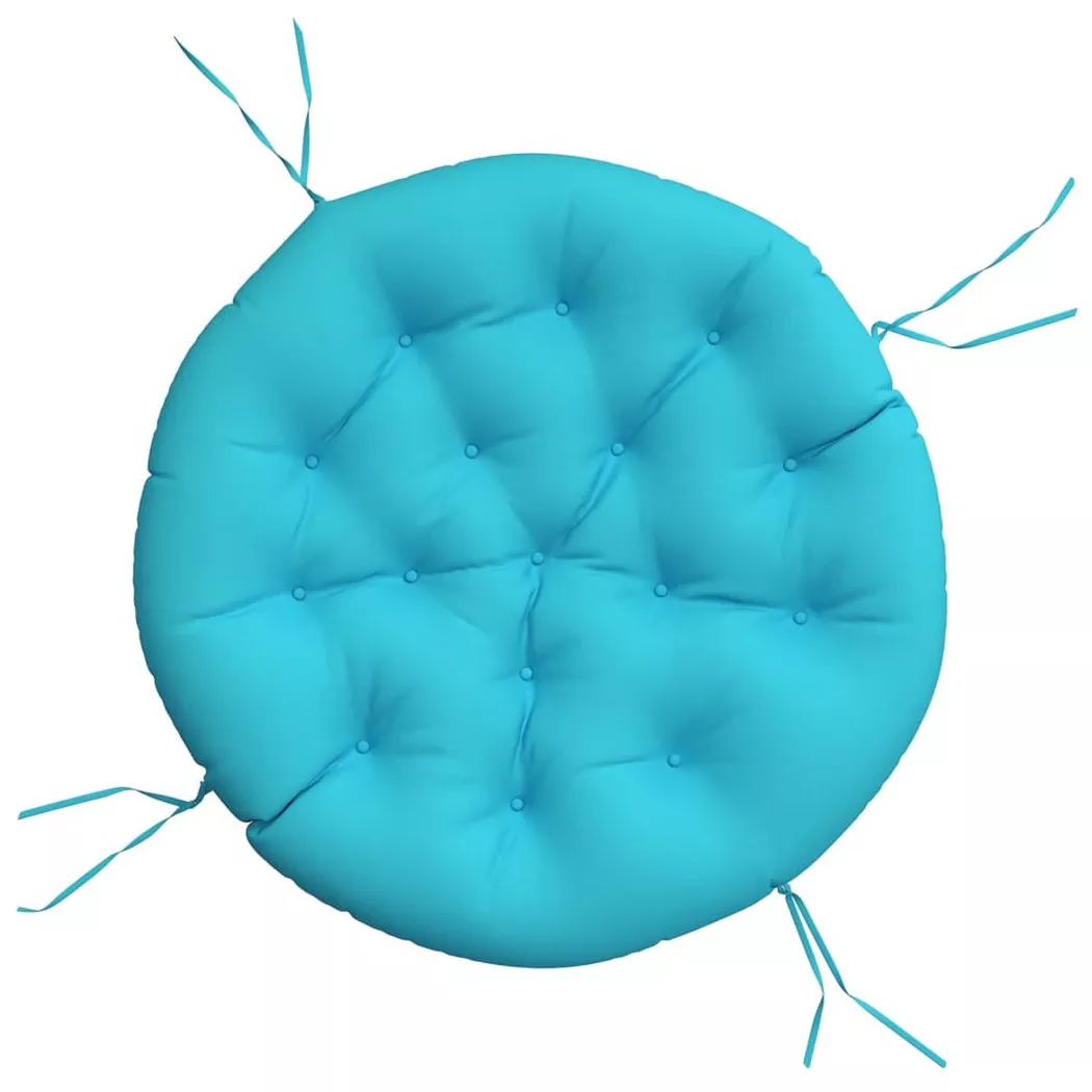 vidaXL Coussin rond turquoise Ø 100 x11 cm tissu oxford