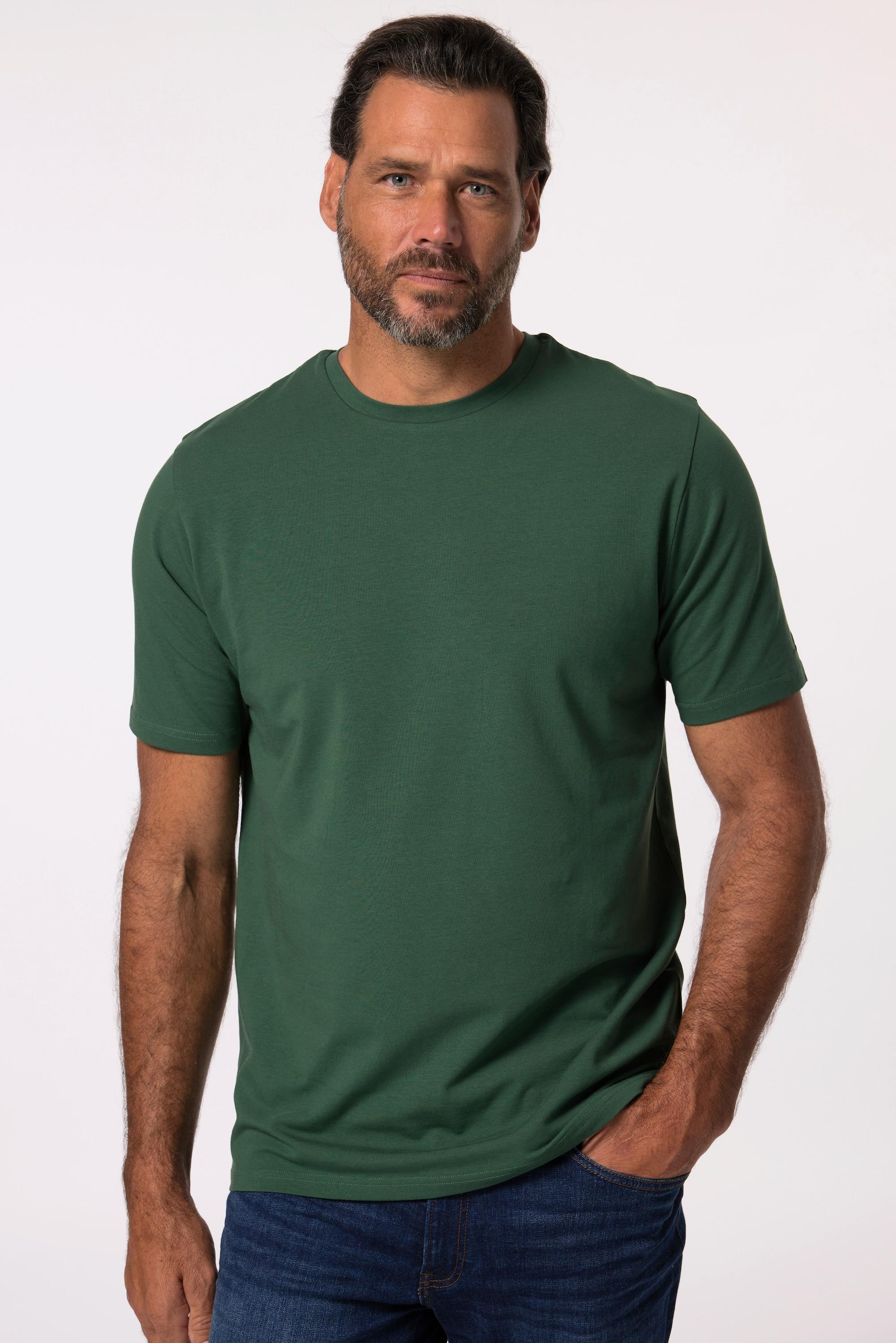 JP1880  Maglia basic con FLEXNAMIC®, mezze maniche e cotone biologico con certificazione GOTS, fino alla tg. 8XL 